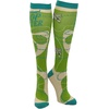 Crazy Dog T-Shirts Funny Mens Compression Socks Rugged High Socks with Tools Sports and More Pressure Socks For Men(Pro Crop Duster)