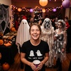 Womens Oh Hey Boo T Shirt Funny Halloween Party Ghost Relationship Tee for Ladies(Heather Black – Boo)