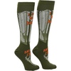 Crazy Dog T-Shirts Funny Mens Compression Socks Rugged High Socks with Tools Sports and More Pressure Socks For Men(Big Bucks)