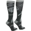 Crazy Dog T-Shirts Funny Mens Compression Socks Rugged High Socks with Tools Sports and More Pressure Socks For Men(Distracted By Blocks)