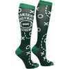 Crazy Dog T-Shirts Funny Mens Compression Socks Rugged High Socks with Tools Sports and More Pressure Socks For Men(Fantasy Football Lengend)