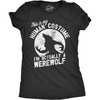 Womens This is My Human Costume Im Actually A Werewolf T Shirt Funny Halloween Joke Tee for Ladies(Heather Black – Human)