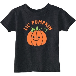 Toddler Funny T Shirts Lil Pumpkin Cute Halloween Tee for Young Kids