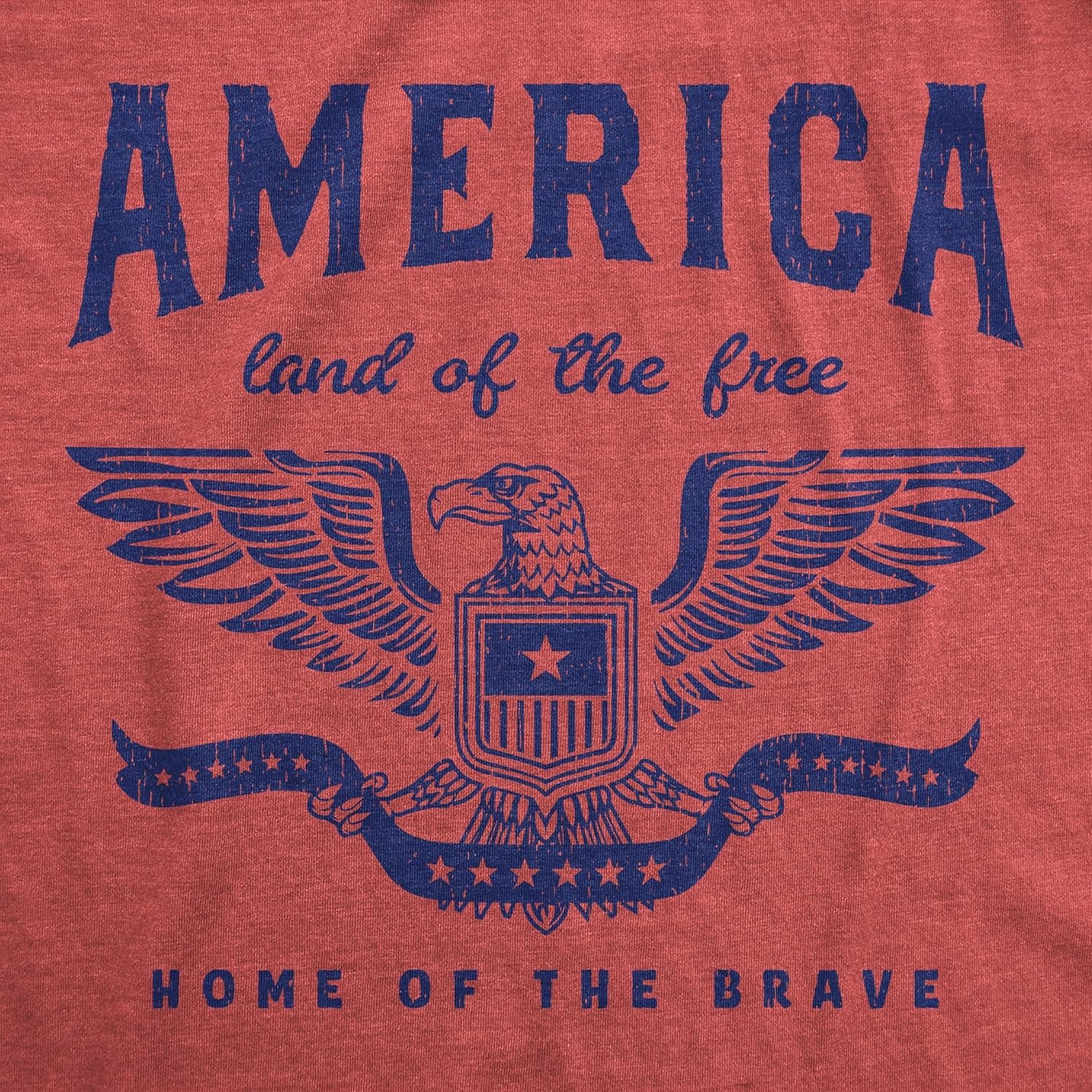 image:imageMens Funny T Shirts America Land of The Free Home of The Brave Graphic Patriotic Novelty Tee for Men