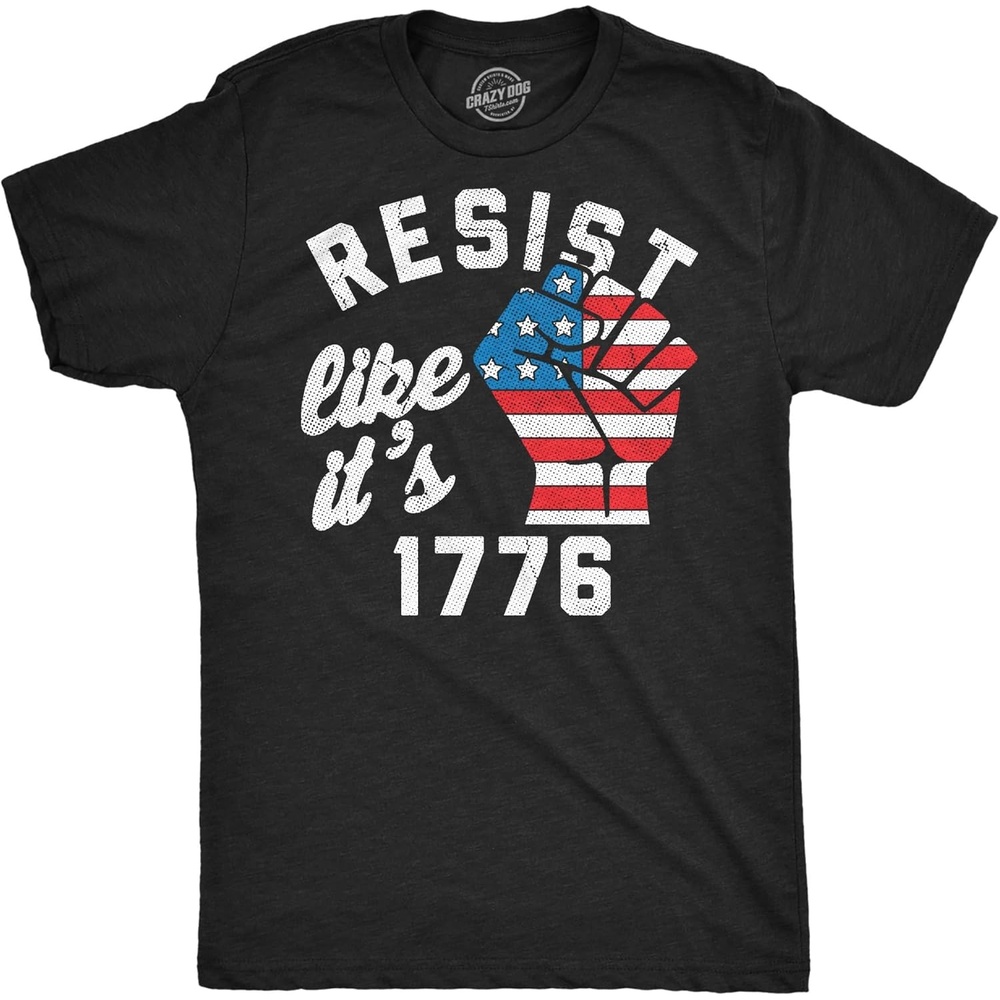 image:imageMens Funny T Shirts Resist Like Its 1776 Sarcastic Fourth of July Graphic Novelty Tee for Men