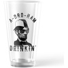 Abroham Drinkin Pint Glass Funny Sarcastic Fourth Of July Abe Lincoln Graphic Cup-16 oz Funny Drinking Glasses Patriotic Cool Drinking Novelty Drinking White Standard