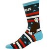 Crazy Dog T-Shirts Men’s Merica Socks Funny 4th Of July Independence Day USA Eagle Novelty Footwear Funny Gift for Casual Wear