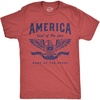 Mens Funny T Shirts America Land of The Free Home of The Brave Graphic Patriotic Novelty Tee for Men
