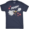 Mens Funny T Shirts Boop Bald Eagle Sarcastic Fourth of July Tee for Men