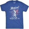 Mens Merica Banging Since 76 T Shirt Funny Fourth of July American Fireworks Tee for Guys(Heather Royal – Merica)