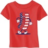 Toddler Fourth of July Hotdog T Shirt Funny Patriotic Cookout Grilling Tee for Young Kids
