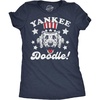 Womens Funny T Shirts Yankee Doodle Dog Sarcastic Fourth of July Graphic Novelty Tee for Ladies