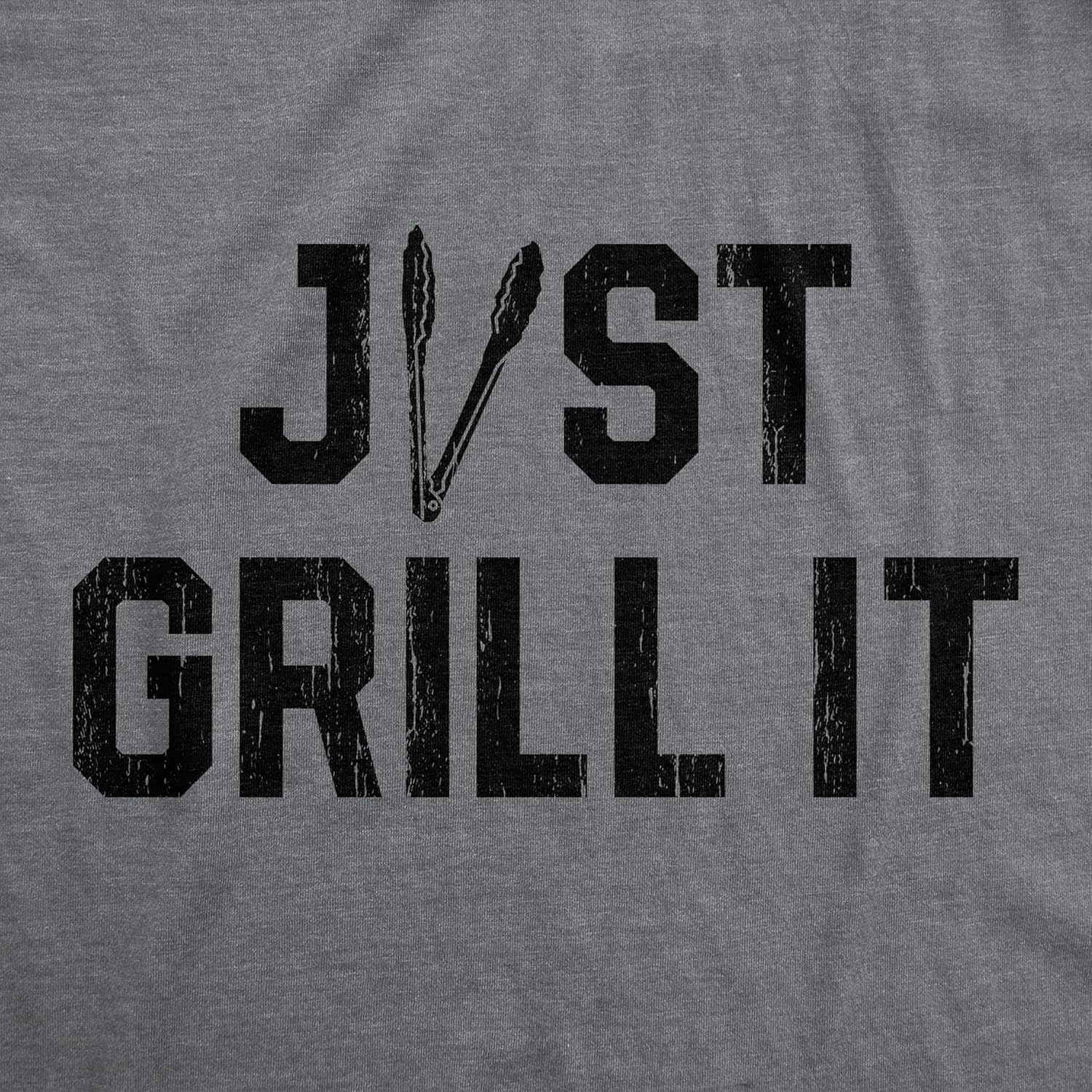 image:imageFunny Grilling T Shirts for Grill Masters Sarcastic Tees for DadsDark Heather Grey Just Grillin