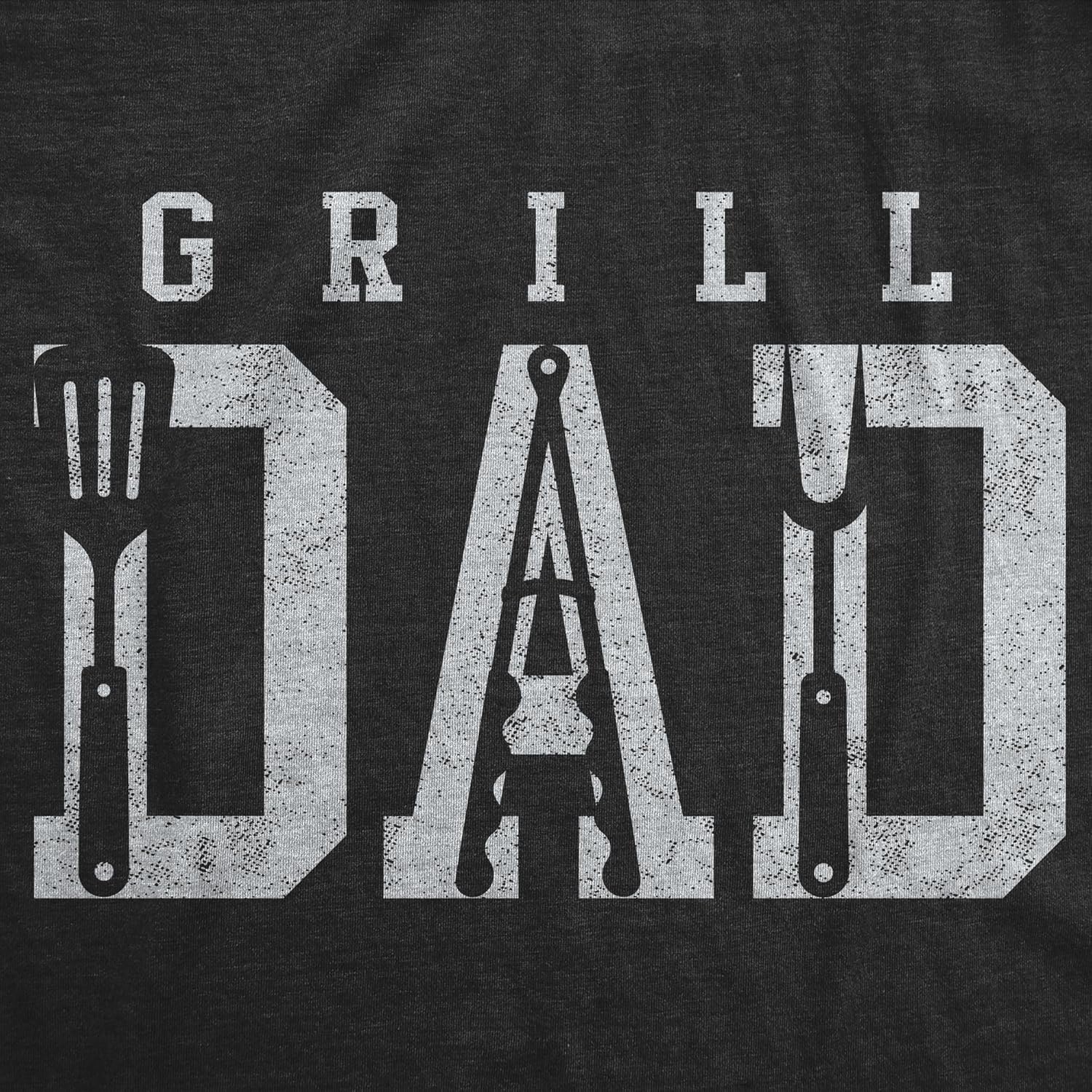 image:imageFunny Grilling T Shirts for Grill Masters Sarcastic Tees for DadsHeather Black Grill Dad
