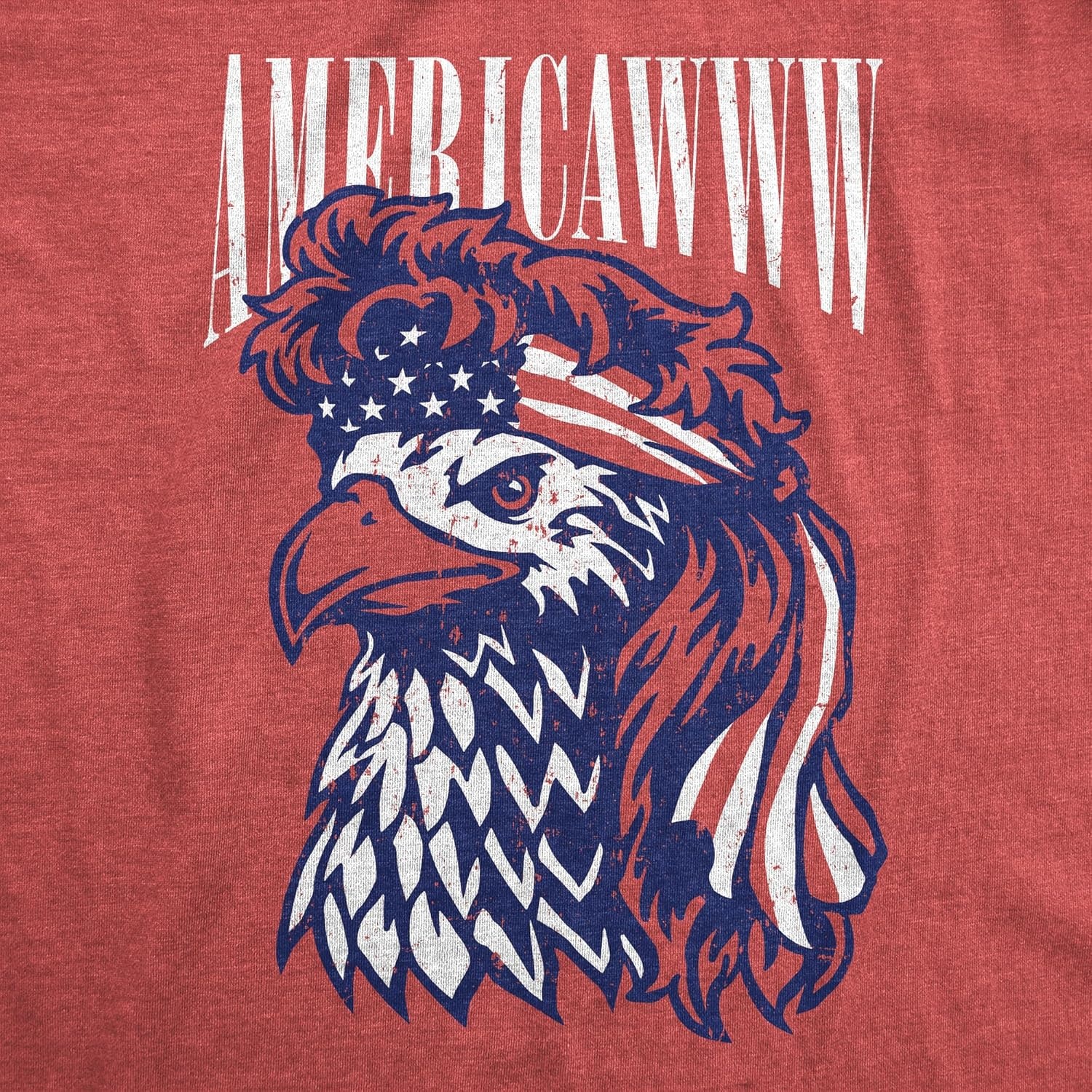 image:imageMens Funny T Shirts Americawww Sarcastic Fourth of July Bald Eagle Graphic Tee for MenHeather Red Americawww