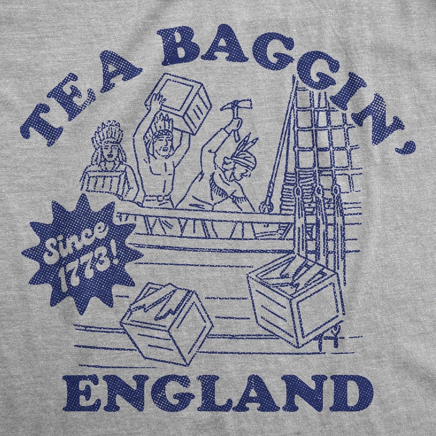image:imageMens Funny T Shirts Tea Baggin England Sarcastic Fourth of July Graphic Novelty Tee for Men