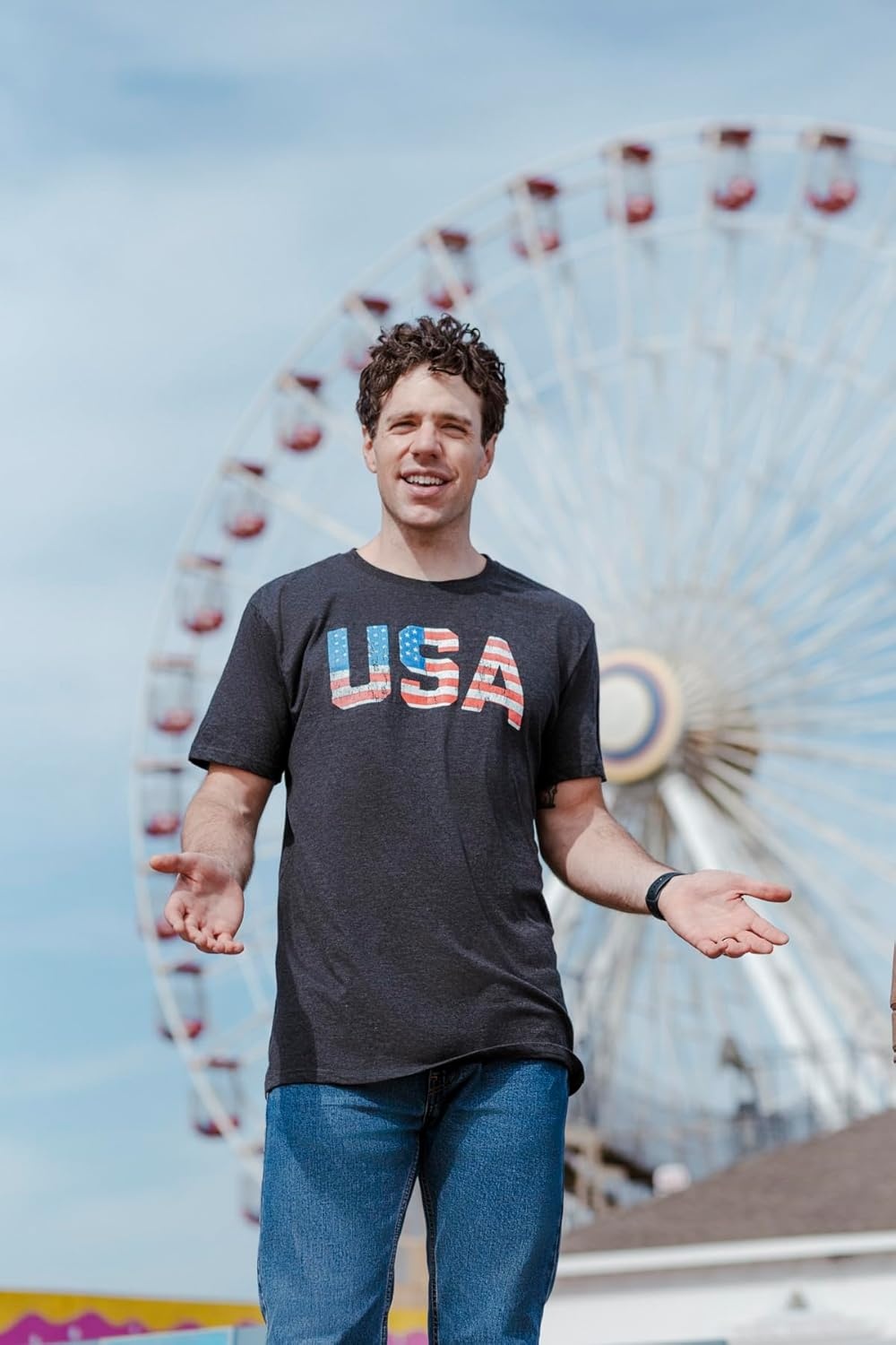 image:imageMens Vintage USA T Shirt Awesome Fourth of July Graphic Tee for MenHeather Black Vintage Usa