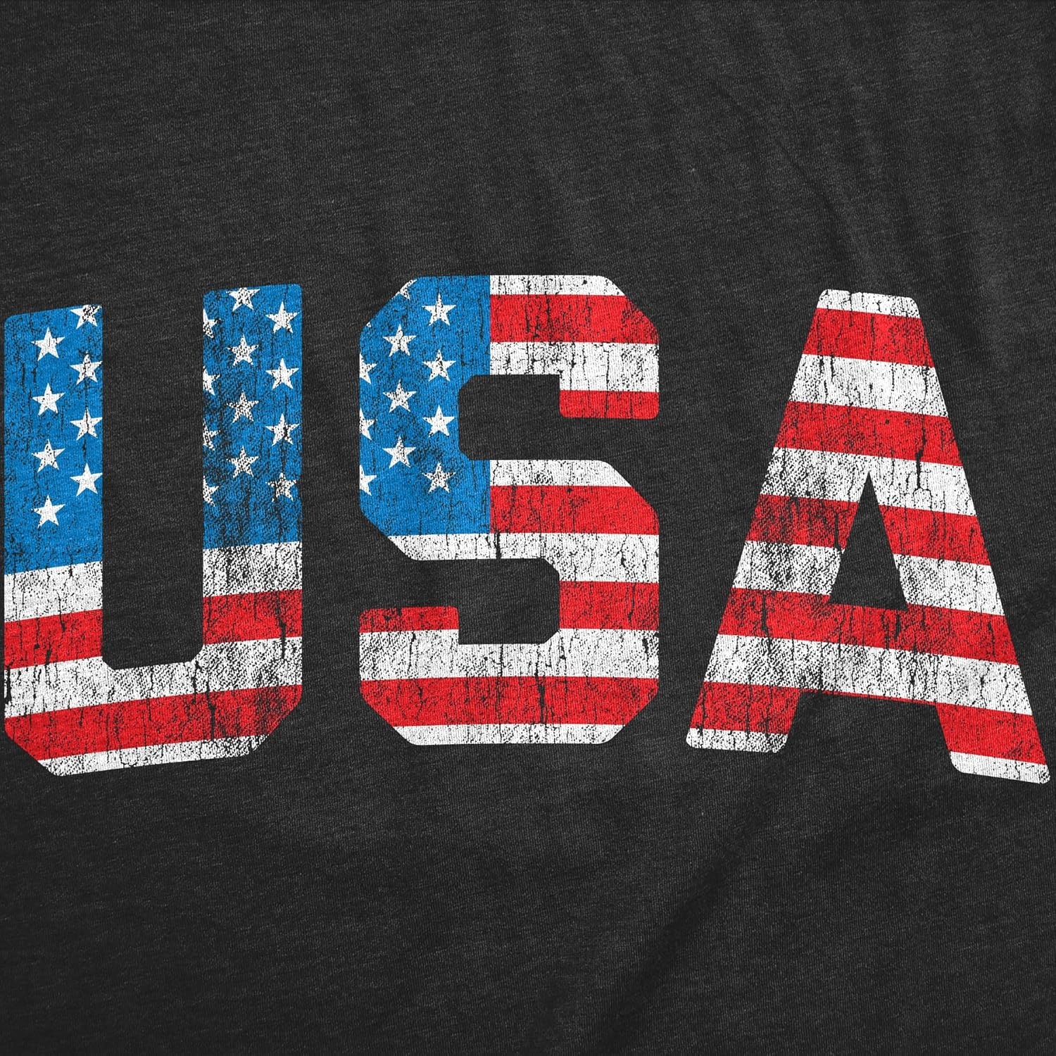 image:imageMens Vintage USA T Shirt Awesome Fourth of July Graphic Tee for MenHeather Black Vintage Usa