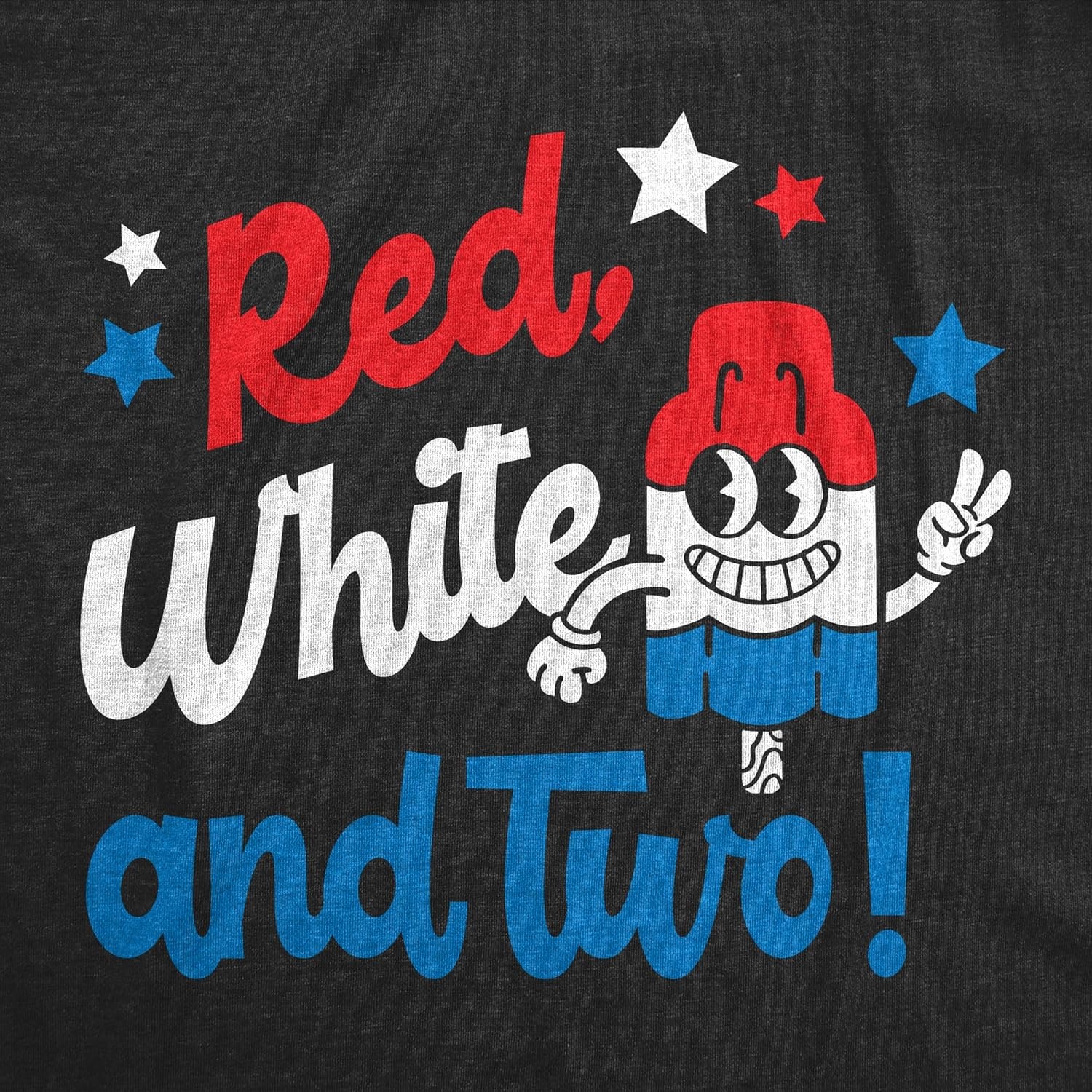 image:imageToddler Funny T Shirt Red White and Two Sarcastic Fourth of July Graphic Novelty Tee for Young Kids