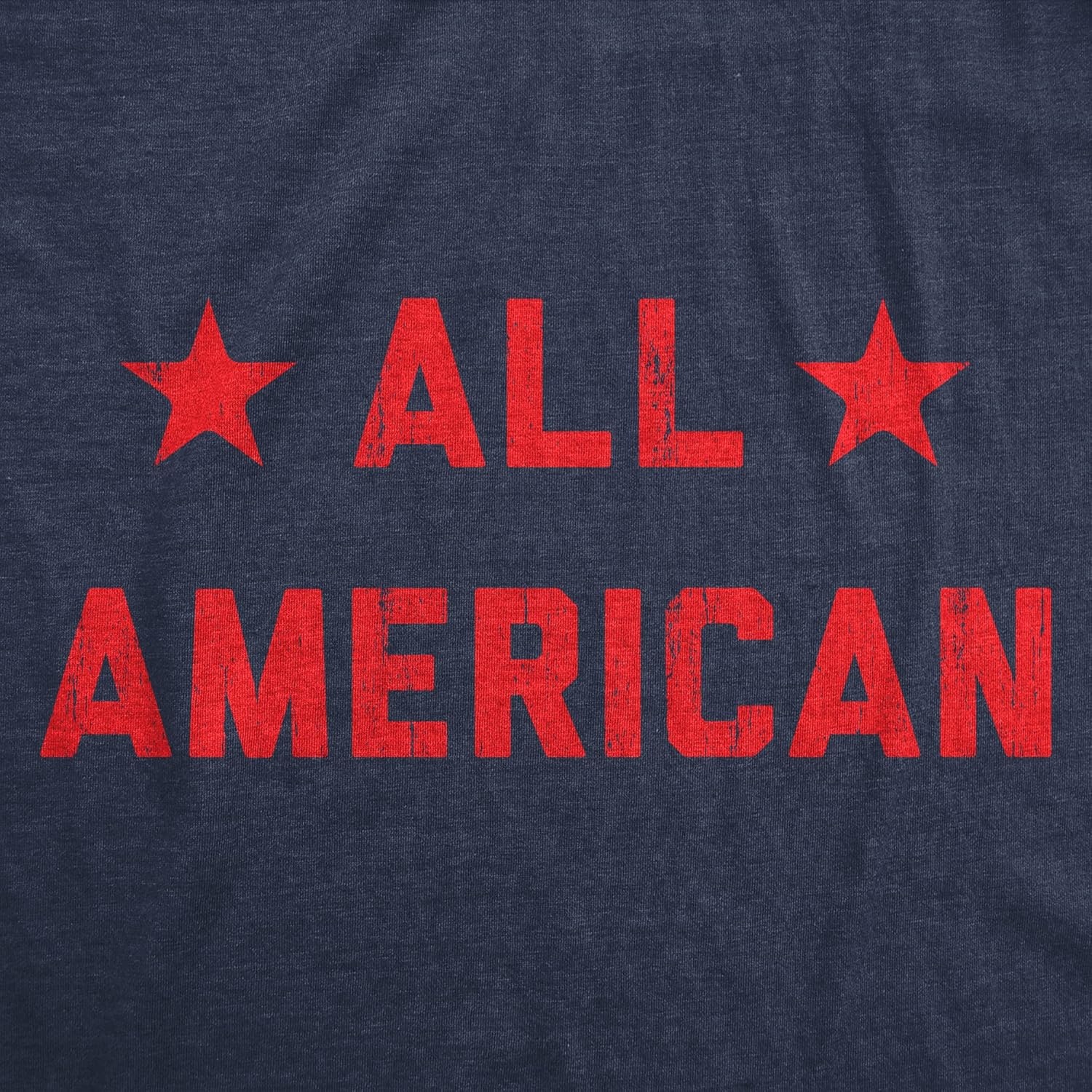 image:imageWomens All American T Shirt Funny Cool Patriotic Fourth of July Party Text Graphic Tee for LadiesHeather Navy