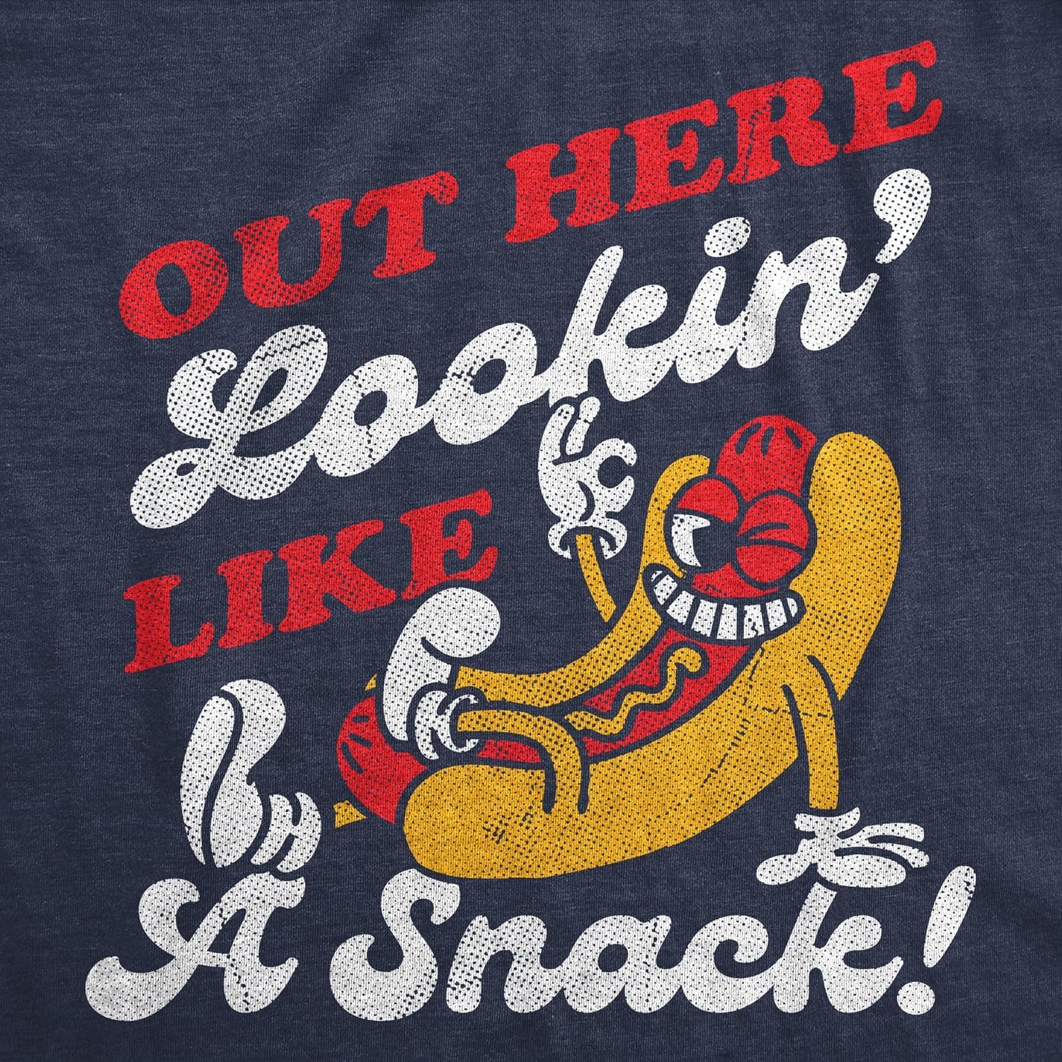 image:imageWomens Funny T Shirts Out Here Lookin Like A Snack Sarcastic Hotdog Graphic Novelty Fourth of July Tee for Ladies