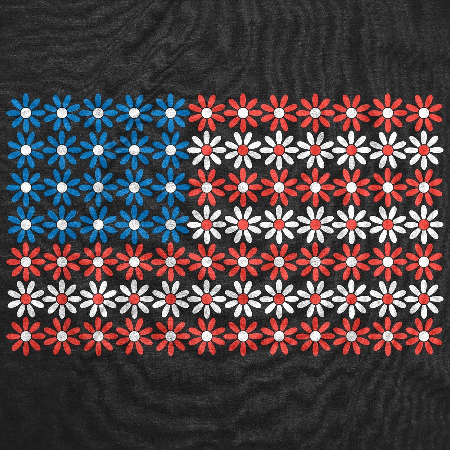 image:imageWomens Funny T Shirts USA Flag Daisies Cute Fourth of July Tee for Ladies