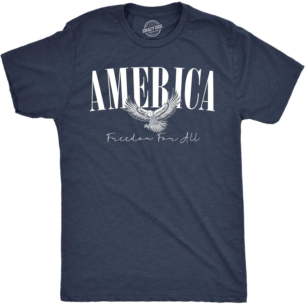 image:imageMens Funny T Shirts America Freedom for All Awesome Fourth of July Tee for Men