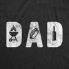 Funny Grilling T Shirts for Grill Masters Sarcastic Tees for Dads(Heather Black – Dad Grill)