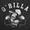 Funny Grilling T Shirts for Grill Masters Sarcastic Tees for Dads(Heather Black – Grilla)