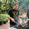 Funny Grilling T Shirts for Grill Masters Sarcastic Tees for Dads(Heather Black – Like a Villian)