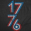 Mens 1776 Stripes Funny T Shirt Awesome Fourth of July Graphic Tee for Men(Heather Black – 1776 Stripes)