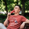Mens Chill The Fourth Out T Shirt Funny Fourth of July Popsicle Joke Tee for Guys(Heather Red – Chill)
