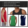Mens Fitness Tank American Not Americant Tanktop Funny USA Pride 4th of July Shirt(Navy)
