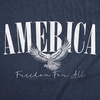 Mens Funny T Shirts America Freedom for All Awesome Fourth of July Tee for Men