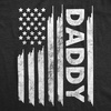 Mens Funny T Shirts American Flag Daddy Sarcastic Fourth of July Tee for Men