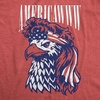 Mens Funny T Shirts Americawww Sarcastic Fourth of July Bald Eagle Graphic Tee for Men(Heather Red – Americawww)