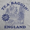 Mens Funny T Shirts Tea Baggin England Sarcastic Fourth of July Graphic Novelty Tee for Men