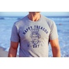 Mens Happy Treason Day T Shirt Funny British Empire Queen England 4th of July USA Tee(Light Heather Grey)