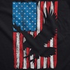 Womens Eagle in Flag Fitness Tank Awesome Fourth of July Graphic Tanktop for Ladies(Black – Eagle in Flag)