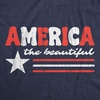 Womens Funny T Shirts America The Beautiful Sarcastic Patriotic Graphic Novelty Tee for Ladies
