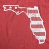 Womens Funny T Shirts American Flag Florida Awesome Fourth of July Tee for Ladies(Heather Red – American Flag Florida)