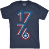 Heather Navy - 1776 Stripes