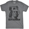 Mens Ben Drankin T Shirt Funny 4th of July Beer Drinking Patriotic USA Graphic(Dark Heather Grey)