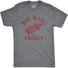 Mens Big Bang Energry T Shirt Funny Fourth of July Fireworks Exploding Rocket Tee for Guys(Dark Heather Grey – Bang)
