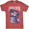 Mens Funny T Shirts Americawww Sarcastic Fourth of July Bald Eagle Graphic Tee for Men(Heather Red – Americawww)
