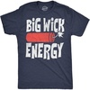 Mens Funny T Shirts Big Wick Energy Sarcastic Fourth of July Fireworks Tee for Men