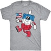 Mens Funny T Shirts USA Popsicle Sarcastic Fourth of July Graphic Novelty Tee for Men
