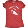 Womens This Blows T Shirt Funny Fourth of July Dangerous Fireworks Joke Tee for Ladies(Heather Red – Blows)