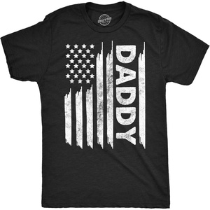 Mens Funny T Shirts American Flag Daddy Sarcastic Fourth of July Tee for Men