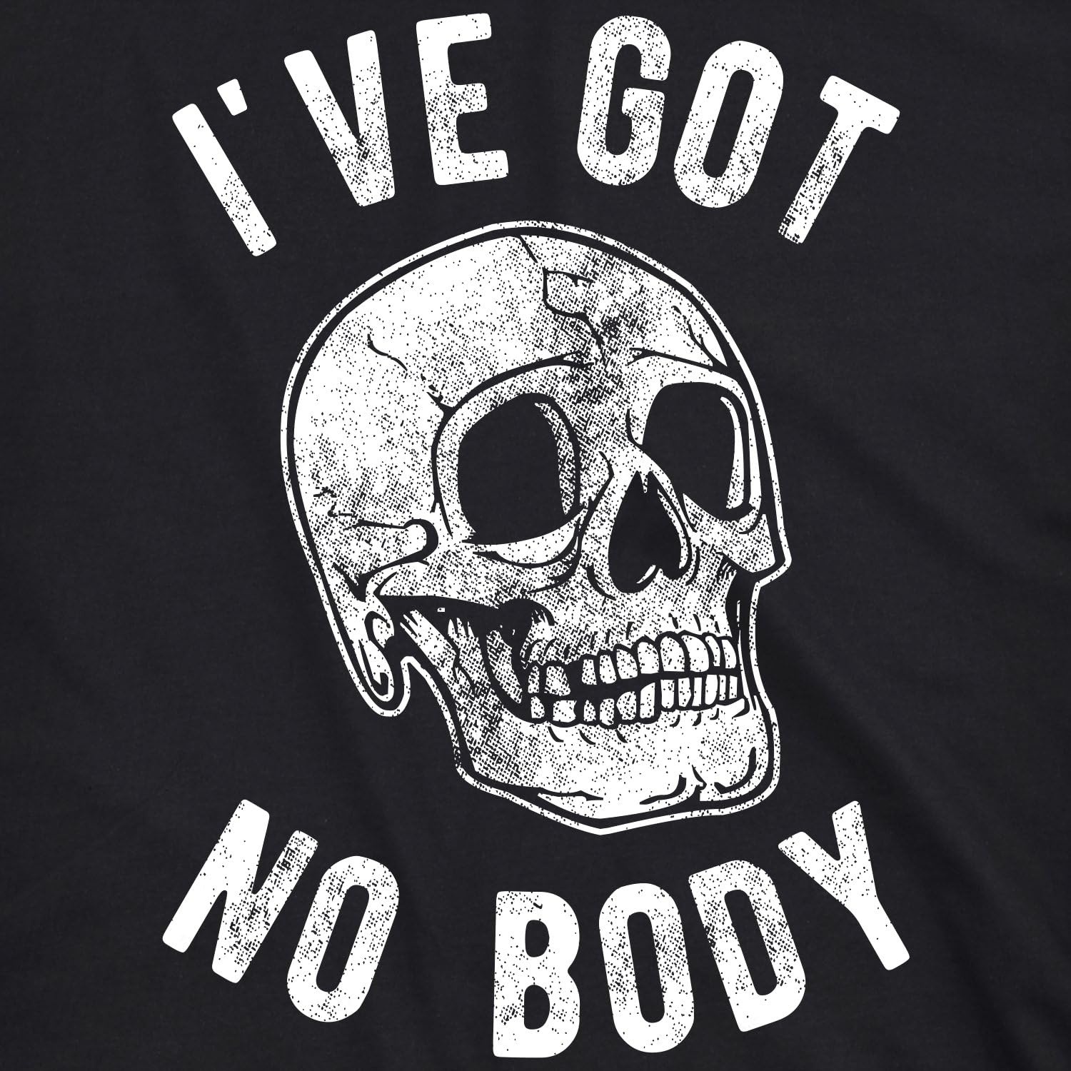 image:imageMens Ive Got No Body T Shirt Funny Skeleton Skull Halloween Tee for Guys Funny T Shirts Halloween Apparel for Men Novelty Tees for Guys Black No L